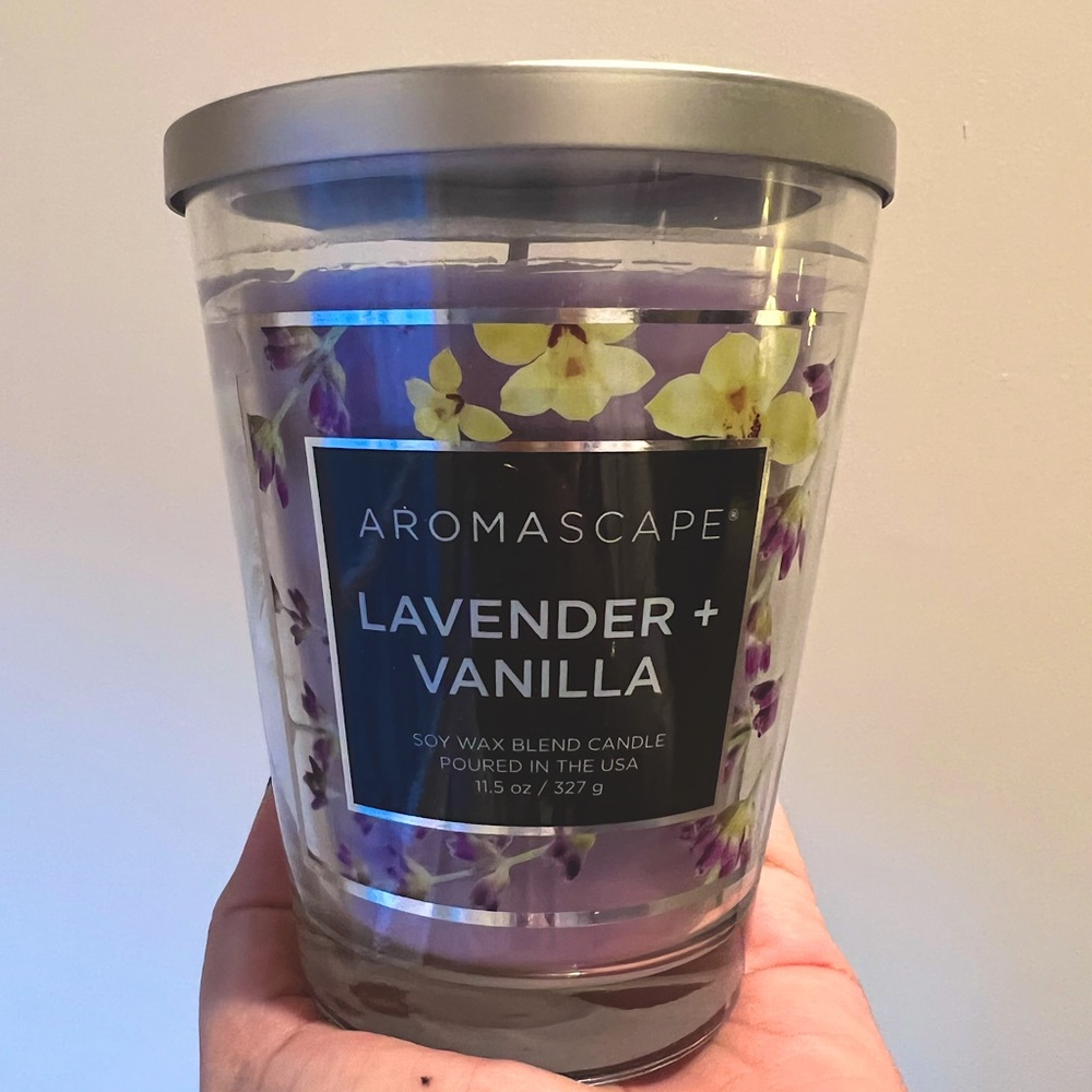 Brand new never used lavender vanilla candle
